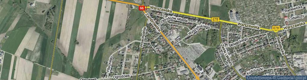 Zdjęcie satelitarne Akacjowa ul.